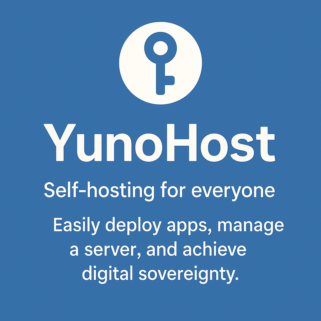 YunoHost Self hosting for everyone. Easily deploy apps, manage a server, digital sovereignty.
